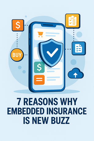 Embedded insurance integrated in digital platform interface